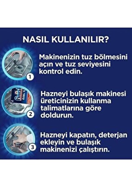 Bulaşık Makinesi Tuzu Kireç Önleyici Etki 1.5 kg Kokusuz Su Yumuşatıcı indirimleri