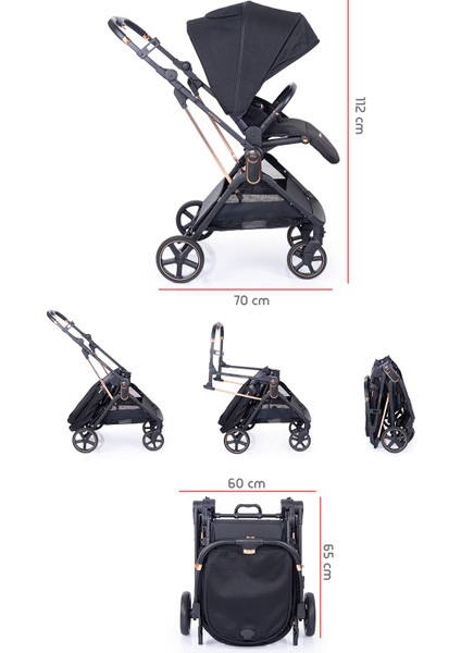 2244 Arteon Travel Sistem Bebek Arabası Siyah fırsatları