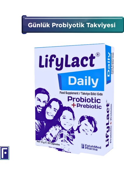 Daily Probiyotik Prebiyotik 30 Kapsül Günlük Probioyotik