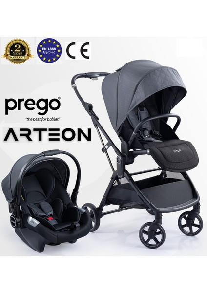 Arteon Seyahat Sistem Bebek Arabası 2244 Otomatik Katlanan