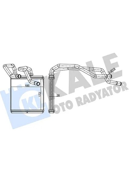 346650 Kalorifer Petegi 27140BR20A 27140BR20C 27140BR22A