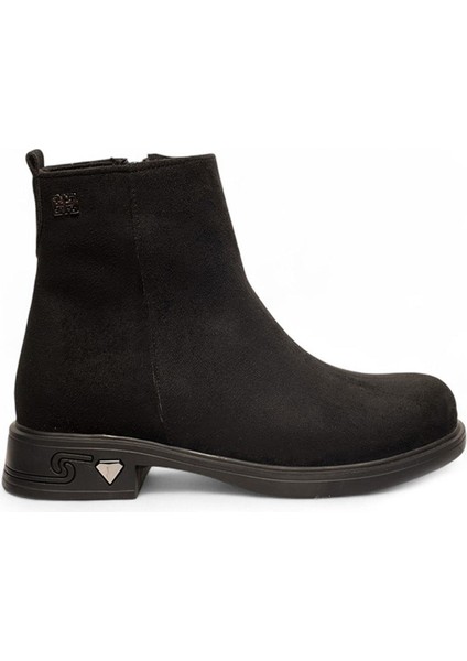 Siyah Içi Termal Astar Süet Kadın Bot NSB946