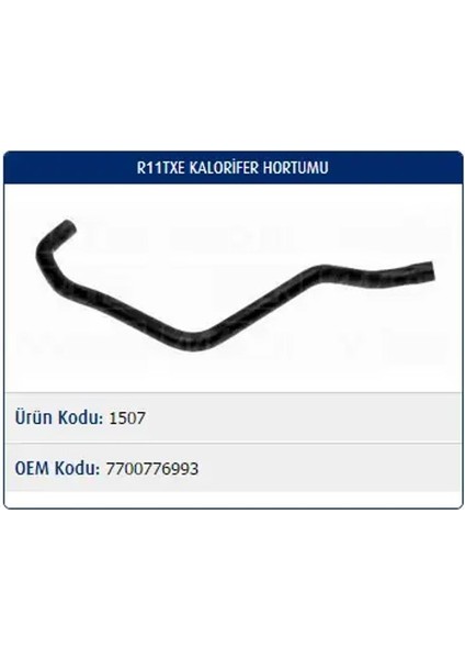 M1507 Yedek Su Deposu Hortumu 7700776993