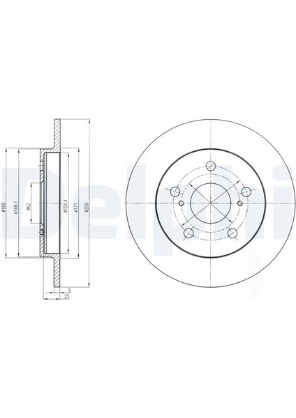 BG4233 Arka Fren Diski 4243102190 4243102300 4243112260 (2 Adet Fiyatıdır)