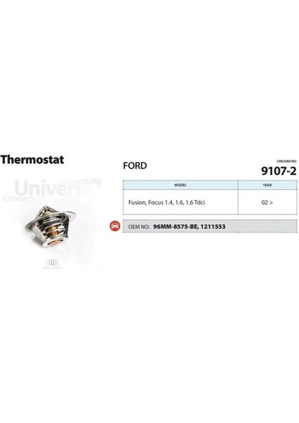 91072 Termostat 1211553 96MM8575BE