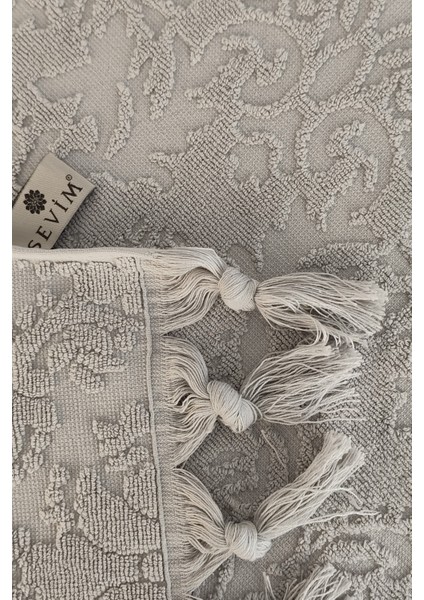 Gri Renk Otantik Saçaklı El Havlusu 50X85 cm - %100 Pamuk - Yumuşak ve Su Emici modelleri