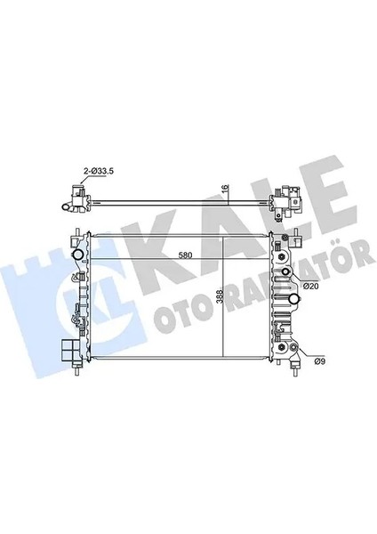 346080 Motor Radyatoru 95316029 95460096