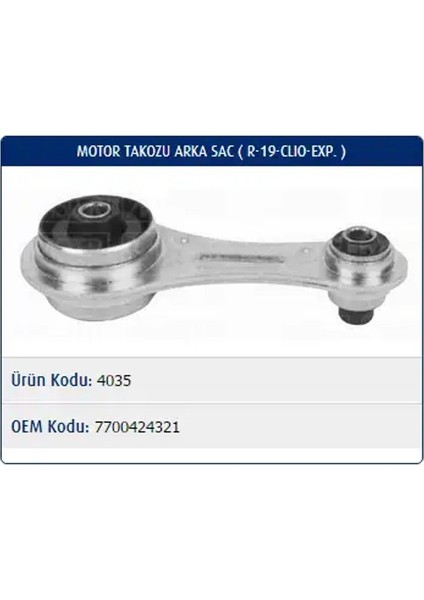 M4035 Motor Takozu (Arka)