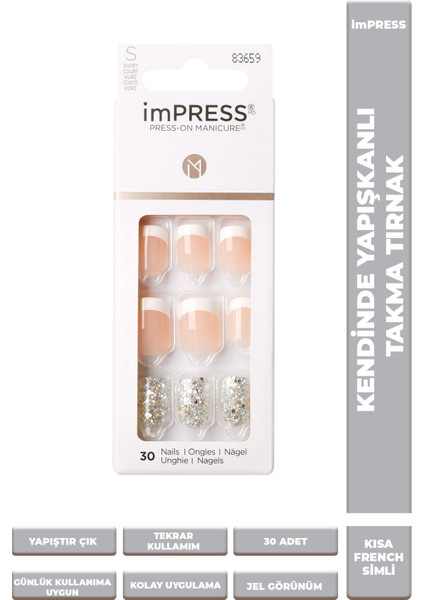 Kendinden Yapışkanlı Takma Tırnak - Kısa