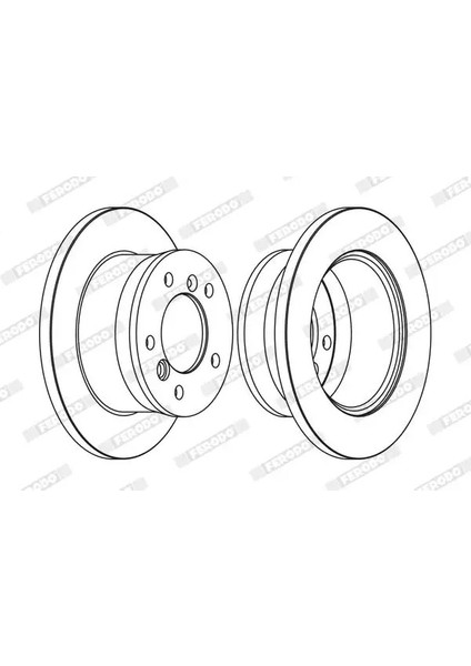 FCR229A Arka Fren Diski 05104562AA 2D0501203 2D0501204 (2 Adet Fiyatıdır)