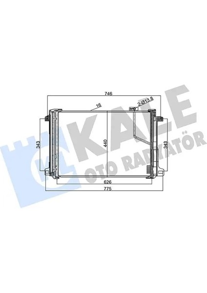 343030 Klima Radyatoru A2045000254 A2045000654