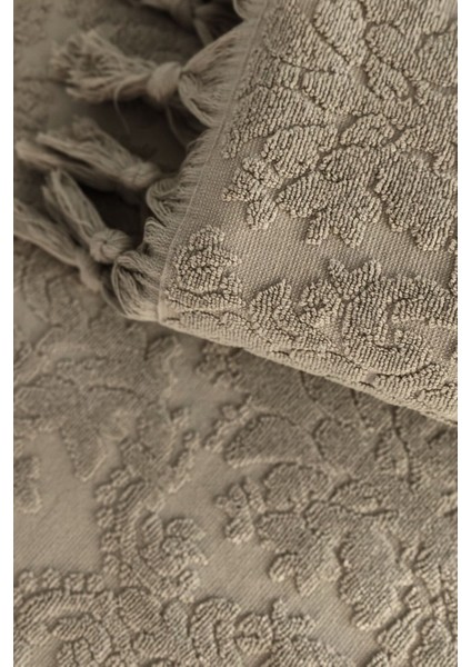 Otantik Saçaklı El Havlusu - Bej