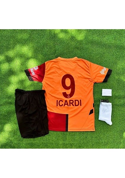 Gâlâtâsârây- 5 M'a.u.r.o I.'c'a'r'd'i Yıldızlı Yeni Sezon 25/26 Parçalı Futbol Forması Çoçuk