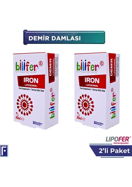 Lipozomal Demir Damla 2'li Avantaj Paket