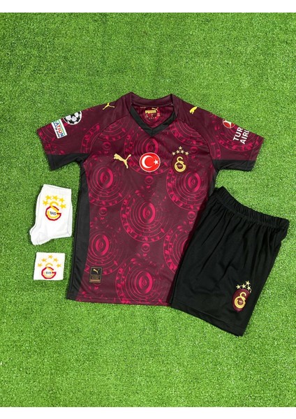 G,á,l,atā.sã,r,ãy 2025/26 Yeni Sezon Deplasman Vì'c.t'o.r O,sì.m.h,e,n, Çocuk Forması + Maske 5'liset (Bordo) fırsatları