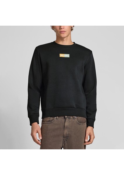 Jack&jones Pan Crew Neck Erkek Siyah Yuvarlak Yaka Sweatshirt fiyatları