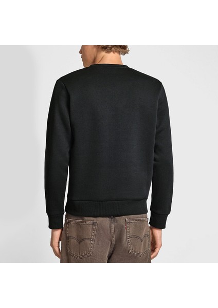 Jack&jones Pan Crew Neck Erkek Siyah Yuvarlak Yaka Sweatshirt modelleri