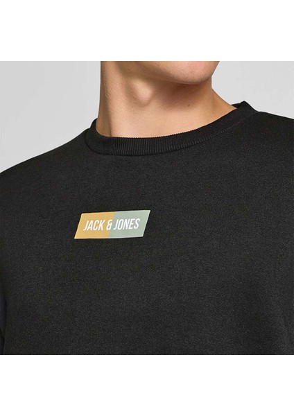 Jack&jones Pan Crew Neck Erkek Siyah Yuvarlak Yaka Sweatshirt fırsatları