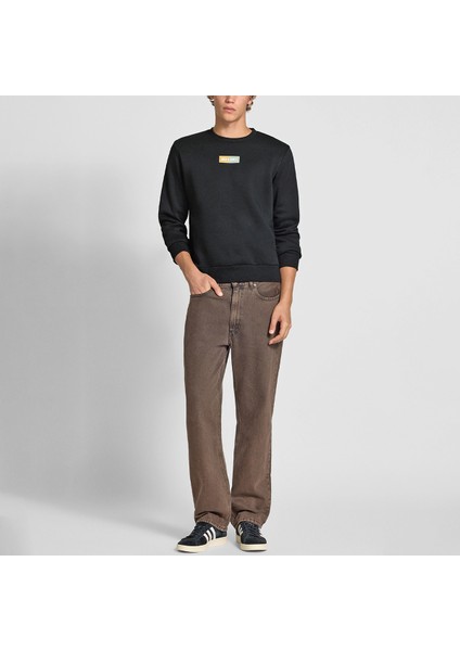 Jack&jones Pan Crew Neck Erkek Siyah Yuvarlak Yaka Sweatshirt indirimleri