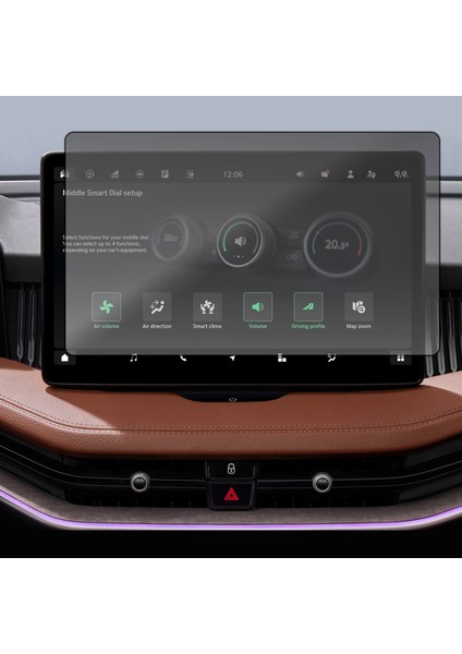 Skoda Superb Uyumlu 13 Inç Navigasyon Mat 9h Ekran Koruyucu