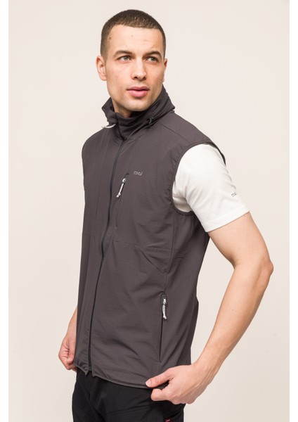 Light Yelek Kapüşonlu Katlanabilir - Koyu Gri fiyatları