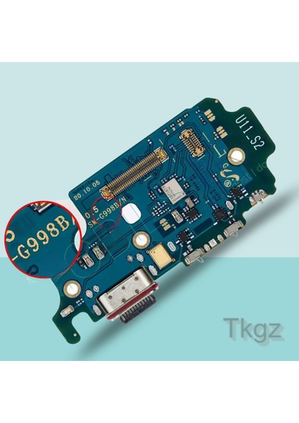 Samsung Galaxy S21 Ultra Full Şarj Soketi Bordu Orjinal