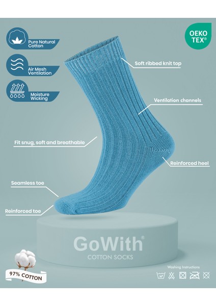 4 Çift Kadın Erkek Renkli Bio Naturel %100 Doğal Pamuklu Ribana Örgü Dikişsiz Soket Çorap 3014 modelleri