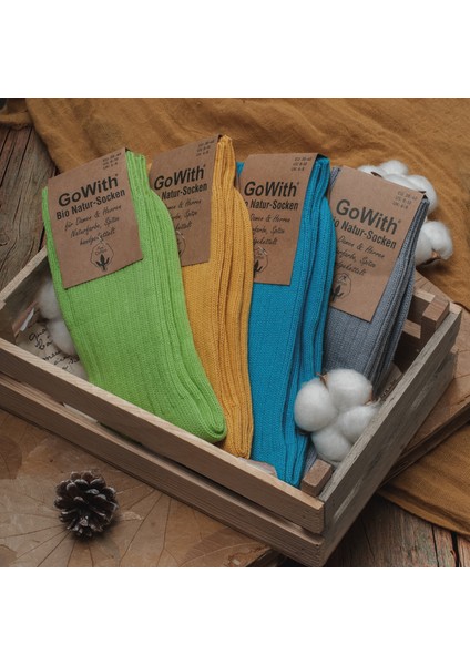 4 Çift Kadın Erkek Renkli Bio Naturel %100 Doğal Pamuklu Ribana Örgü Dikişsiz Soket Çorap 3014 indirimleri