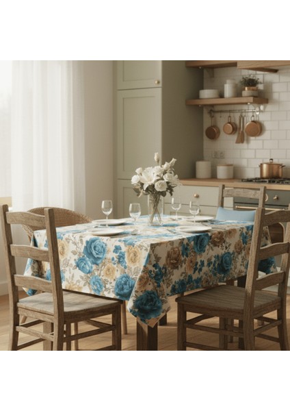 Yüksek Kaliteli Baskılı Yıkanabilir Mutfak Bahçe Piknik Masa Örtüsü