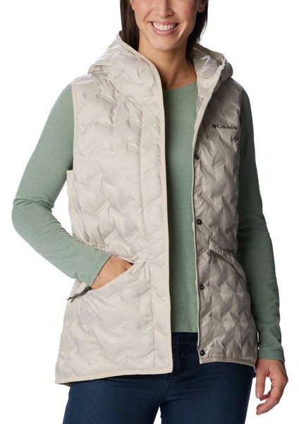 Delta Ridge Iı Down Hooded Kadın Bej Outdoor Yelek WK8716-278