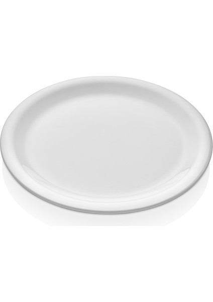 2126.PW - Soft 6'lı Beyaz Tabak Seti 26 cm, Thermoset Melamin