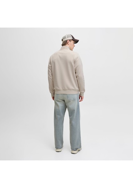 Jack&jones Soho Quarter Zip Erkek Bej Dik Yaka Sweatshirt fırsatları