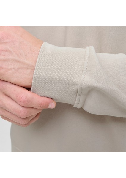 Jack&jones Soho Quarter Zip Erkek Bej Dik Yaka Sweatshirt