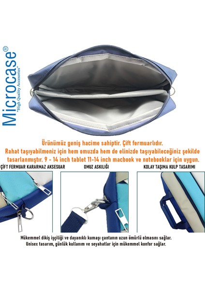 Huawei Matepad Air 2025 ile Uyumlu Tablet Macbook Laptop Tablet Çantası 2 Bölmeli AL4821