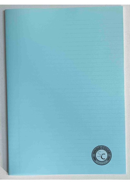 Sıngle Color A4 40 Yaprak Çizgili Pp Kapak Dikişli Defter Mavi