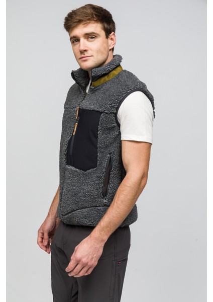 Sherpa Yün Yelek Lambswool - Antrasit