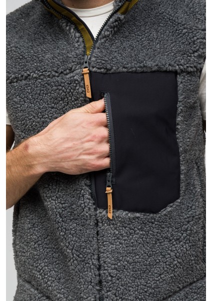 Sherpa Yün Yelek Lambswool - Antrasit fırsatları