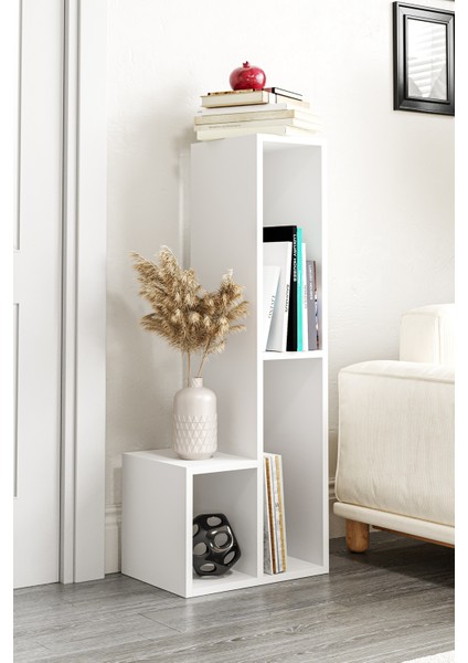 Bucak Çok Amaçlı Kitaplık Tv Ünitesi Beyaz fiyatları