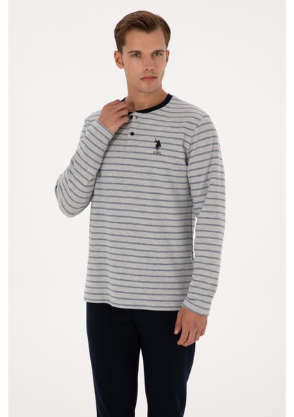 Erkek Lacivert Pijama Takım 50318603-VR033 modelleri