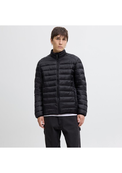 Jack&jones Bradley Light Puffer Collar Erkek Siyah Dik Yaka Mont fiyatları