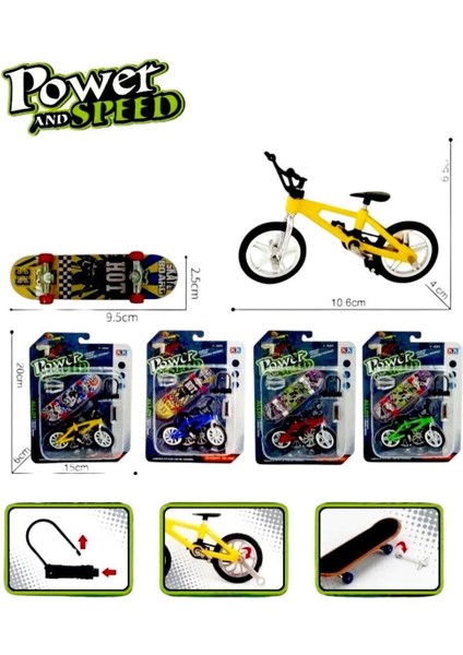 Bisiklet Parmak Kaykay 55039-5 Kartela 3+