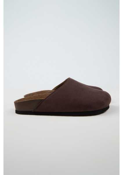 Tonala Kadın Vegan Deri Tokalı Kahverengi Sabo Terlik fiyatları