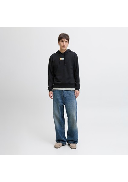 JJPAN SWEAT HOOD Siyah Erkek Sweatshirt modelleri