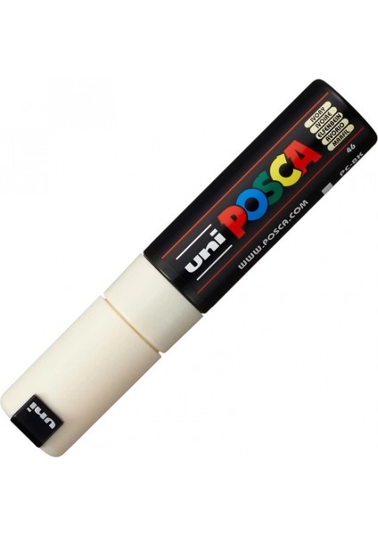 Uniball Posca ( 8.0 ) Su Bazlı Poster Markörü Fildişi