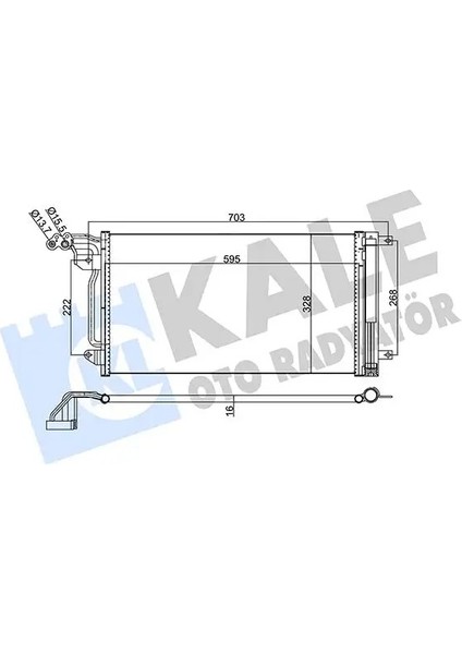 342395 Klima Radyatoru 6C0816411 6C0816411A 6C0816411B