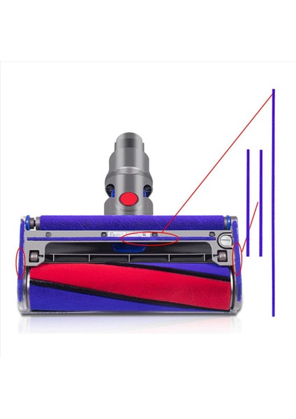12PCS Dyson Vakum Temizleyici Elektrik Zemin Fırçası Sticker V7V8V10V11 Yumuşak Peluş Şerit Aksesuarları (Yurt Dışından) indirimleri