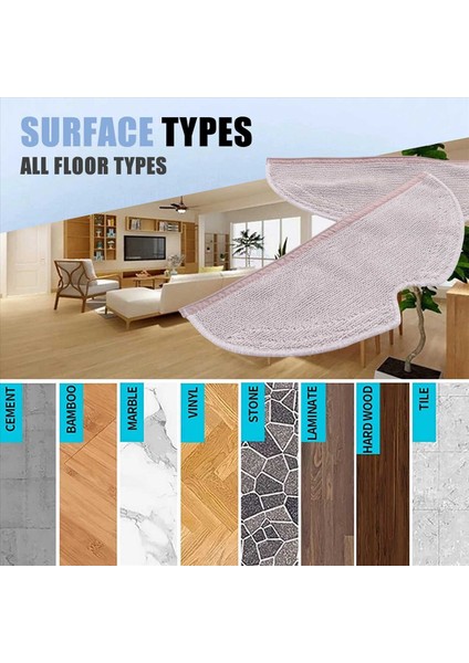 6pcs Paspas Bezleri Xiaomi Roborock S5 Max S6 Için Rags Aksesuarları S6 Maxv S51 S50 S55 E25 E35 Vakum Süpürge Parçaları (Yurt Dışından) modelleri