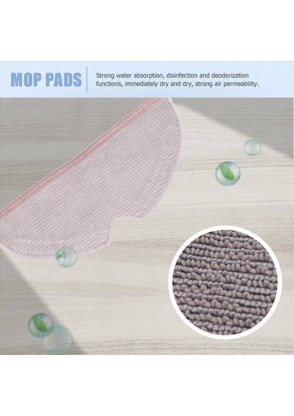 6pcs Paspas Bezleri Xiaomi Roborock S5 Max S6 Için Rags Aksesuarları S6 Maxv S51 S50 S55 E25 E35 Vakum Süpürge Parçaları (Yurt Dışından) fırsatları