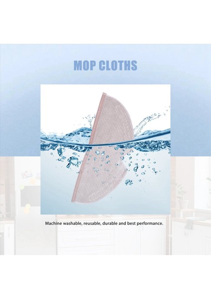 6pcs Paspas Bezleri Xiaomi Roborock S5 Max S6 Için Rags Aksesuarları S6 Maxv S51 S50 S55 E25 E35 Vakum Süpürge Parçaları (Yurt Dışından) indirimleri