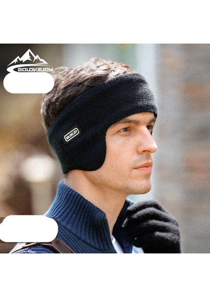 Weırsoın Erkek Açık Spor Bisiklet Sürme Kayak Rüzgar Geçirmez Sıcak Kulaklıklar (Yurt Dışından)